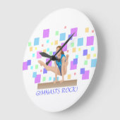 ギムナストロック!バランスビーム ラージ壁時計 (傾斜)