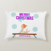 ギムナスト両面アクセントパーソナライズされた枕。 アクセントクッション (裏面)