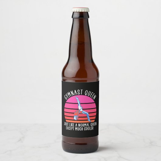 ギムナスト・クイーン ビールラベル (正面)