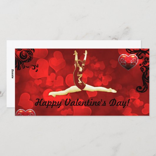 ギムナスト・バレンタインの写真カード シーズンカード (正面/裏面)