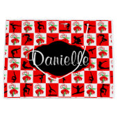 ギムナパーソナライズされたストクリスマスキャンディー甘しょ抱き枕 ラージペーパーバッグ (正面)