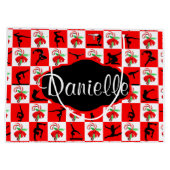 ギムナパーソナライズされたストクリスマスキャンディー甘しょ抱き枕 ラージペーパーバッグ (裏面)