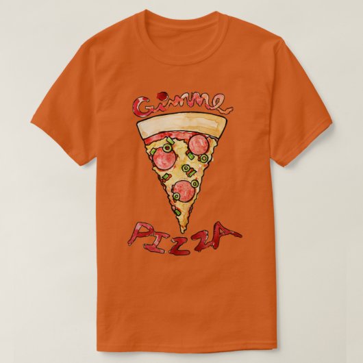 ギムピザ Tシャツ (デザイン正面)
