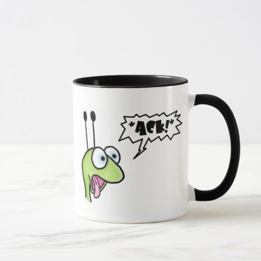 ギャグで加工する虫 マグカップ (右)
