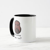 ギャグギフトコーヒーマグの何か  マグカップ (正面左)