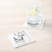 ギャグマンガ紙コースター スクエアペーパーコースター (インサイチュ)