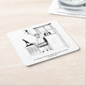 ギャグマンガ紙コースター スクエアペーパーコースター (アングル)