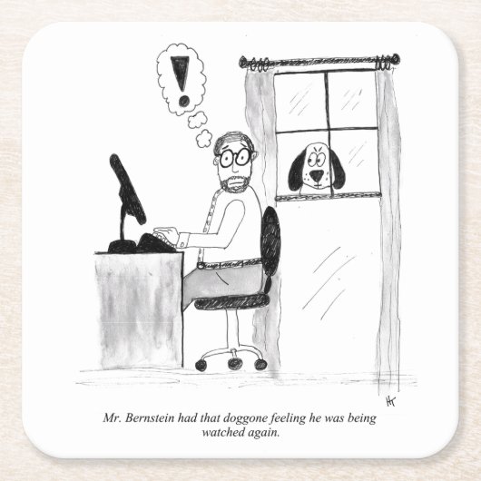 ギャグマンガ紙コースター スクエアペーパーコースター (正面)