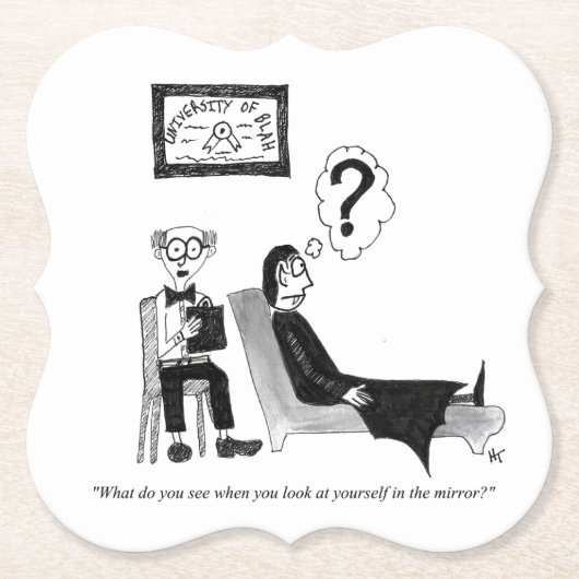 ギャグマンガ紙コースター ペーパーコースター (正面)