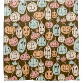 ギャグリトルジャック – O – ランタンパステルパンプキンス シャワーカーテン (正面)