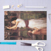 ギャザリングアーモンドフラワーズバイJ Wウォーターハウス 薄葉紙 (クラフト)