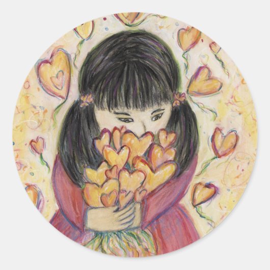 ギャザリングラブハートアーカスタムトデカール ラウンドシール (正面)