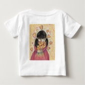 ギャザリングラブハートアートカスタムシャツ ベビーTシャツ (裏面)