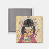 ギャザリングラブハート感動的冷蔵庫用マグネット マグネット (正面/裏面)