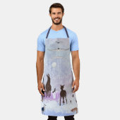 ギャザリングリーマリーのクリエイティブデザインエプロン エプロン (着用した状態)