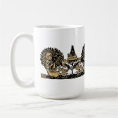 ギャザーイエローズブズビクトリアエラ引用文 コーヒーマグカップ (左)