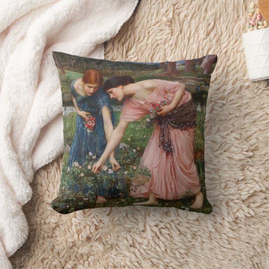 ギャザーイエローズブズプレラファエリ装飾用クッション クッション (ブランケット)