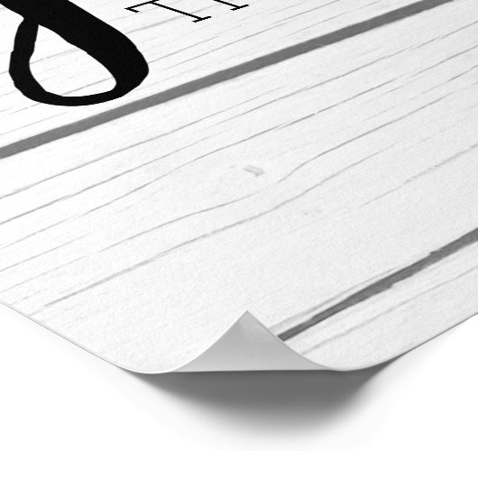 ギャザー素朴 – シープラップ木材とファカスタムミリ ポスター (角)