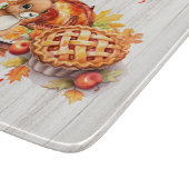 ギャザー、カーヴ、楽しむ- Thanksgiving Cutting Board カッティングボード (角)
