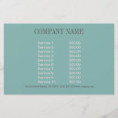 ギャッツビーガール 美容サロン メイク ヘアスタイリスト チラシ (裏面)