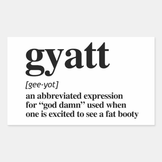 ギャット定義 長方形シール (正面)