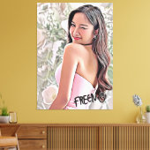 ギャップのエピソード12からフリーン・サロチャのウィンク キャンバスプリント (インサイチュ (リビング))