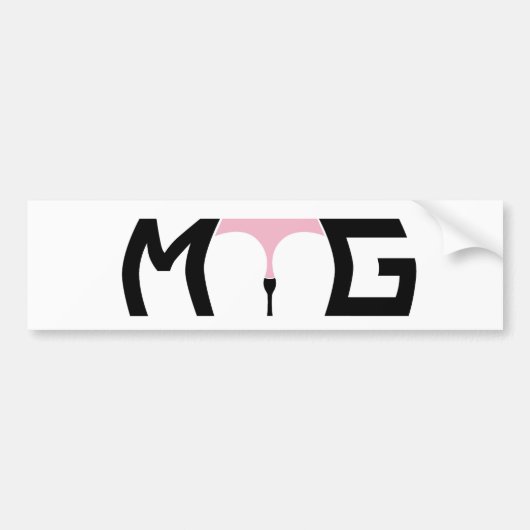 ギャップを気にして下さい バンパーステッカー (正面)