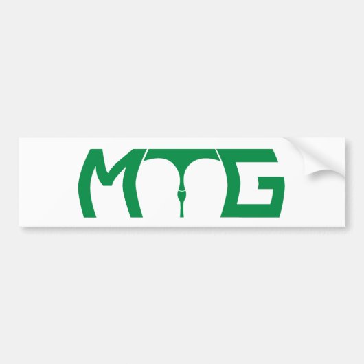 ギャップを気にして下さい バンパーステッカー (正面)