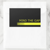 ギャップを気にする 長方形シール (バッグ)