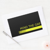 ギャップを気にする 長方形シール (封筒)