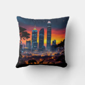 ギャップブリッジザブリッジズ&シティワイルドライフサンセットスカイ クッション (裏面)