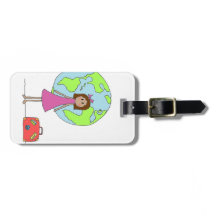 ギャップ年の走行の荷物のラベル