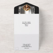 ギャツビーが20代を誇る1920年フラッパーパーティーディナー オールインワン招待状 (外側)