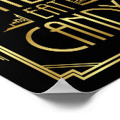 ギャツビーアールデコは彼らに食べキャンディサインプリント ポスター (角)