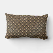 ギャツビーアールデコファンパターンラグジュアアクセント ランバークッション (裏面)