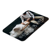 ギャツビーアールデコレタリング写真Save the Date マグネット (左側)