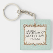 ギャツビーアールデコ新しいレースフェイク金ゴールドチューリップ キーホルダー (正面)