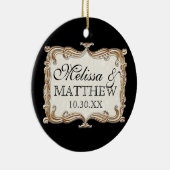 ギャツビーアールデコ新しいレースフェイク金ゴールドチューリップ セラミックオーナメント (右)