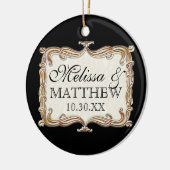 ギャツビーアールデコ新しいレースフェイク金ゴールドチューリップ セラミックオーナメント (左)