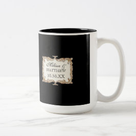 ギャツビーアールデコ新しいレースフェイク金ゴールドチューリップ ツートーンマグカップ