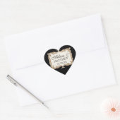 ギャツビーアールデコ新しいレースフェイク金ゴールドチューリップ ハートシール (封筒)