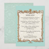 ギャツビーアールデコ新しいレースフェイク金ゴールドチューリップ メニュー (正面/裏面)