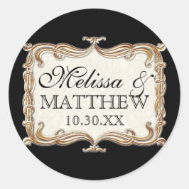 ギャツビーアールデコ新しいレースフェイク金ゴールドチューリップ ラウンドシール