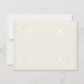 ギャツビーアールデコ新しいレースフェイク金ゴールドチューリップ 出欠カード (裏面)