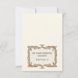 ギャツビーアールデコ新しいレースフェイク金ゴールドチューリップ 招待状