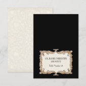 ギャツビーアールデコ新しいレースフェイク金ゴールドチューリップ 招待状 (正面/裏面)