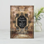 ギャツビーアールデコ結婚式招待状 招待状 (スタンド正面)