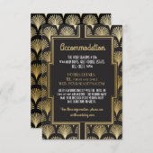 ギャツビーアールデコ1920sアコモデーション結婚ズファン エンクロージャーカード (正面/裏面)