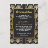 ギャツビーアールデコ1920sアコモデーション結婚ズファン エンクロージャーカード (正面)