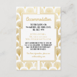 ギャツビーアールデコ1920sアコモデーション結婚ズファン エンクロージャーカード